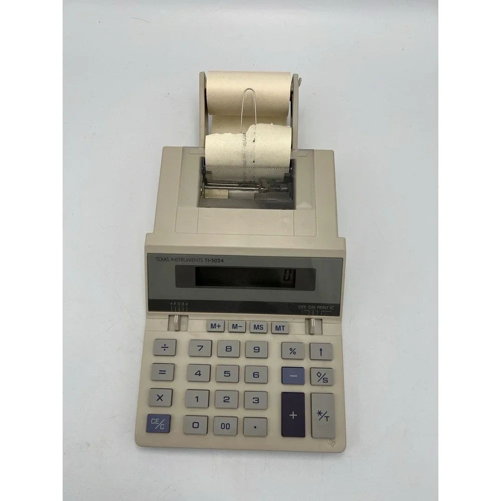 Texas‎ Instruments TI-5024 Printing Calculator in original box with manual 1986